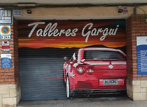 graffiti coche talleres gargui